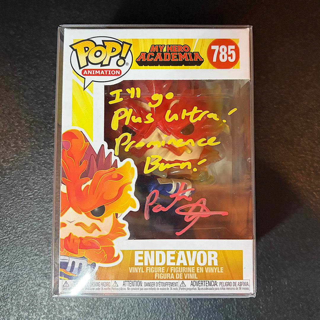 My Hero Academia Endeavor Signed Autographed Funko Pop