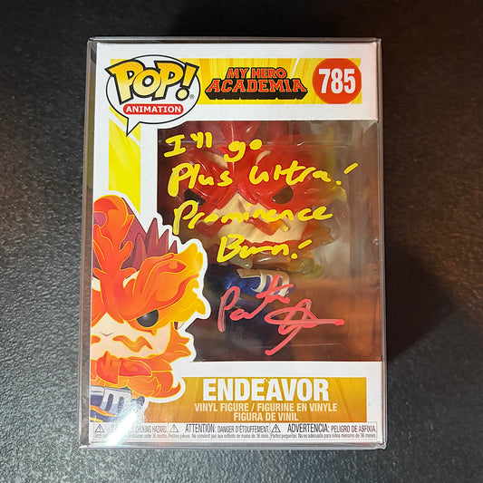 My Hero Academia Endeavor Signed Autographed Funko Pop
