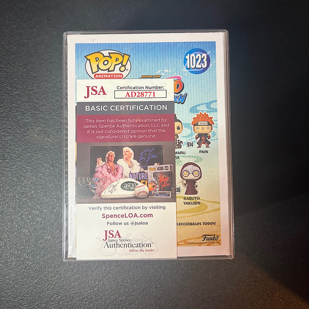 Naruto Sasuke Rinnegan AAA Anime Exclusive Autographed Funko Pop