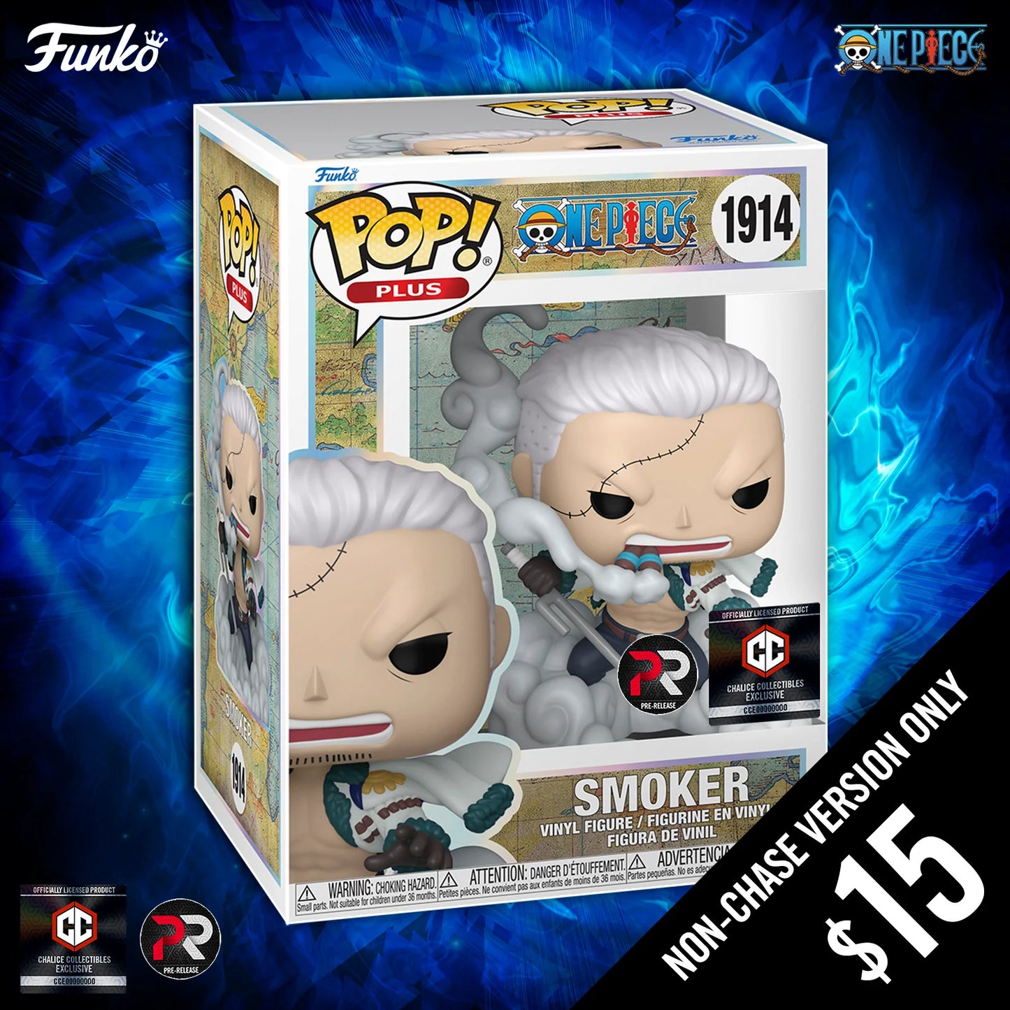 Funko Pop! Chalice Exclusive: One Piece S10: Smoker #1914