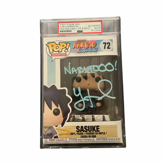 Naruto Sasuke Signed Autograph PSA Funko Pop