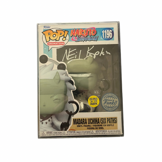 Naruto Madara Six Path Glow In The Dark Funko Exclusive Signed Autographed Funko Pop