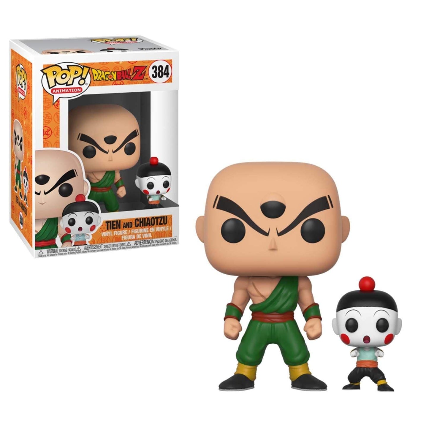 (Not Mint) Funko Pop & Buddy: Dragonball Z - Chiaotzu & Tien