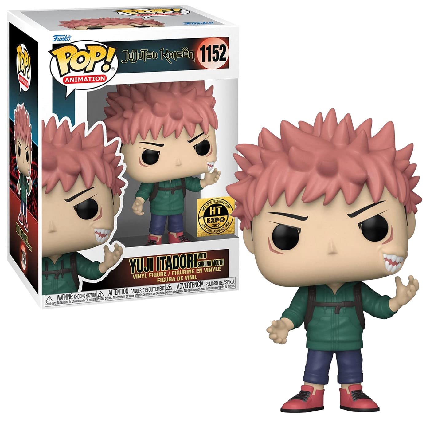 Jujutsu Kaisen Yuji Itadori Hot Topic Expo Exclusive Funko Pop