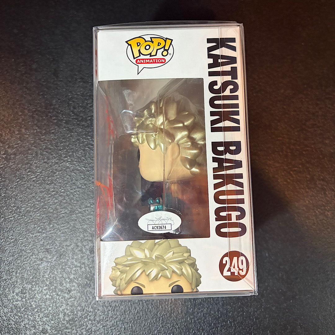 My Hero Academia Katsuki Bakugo GameStop Exclusive Signed Autographed Funko Pop