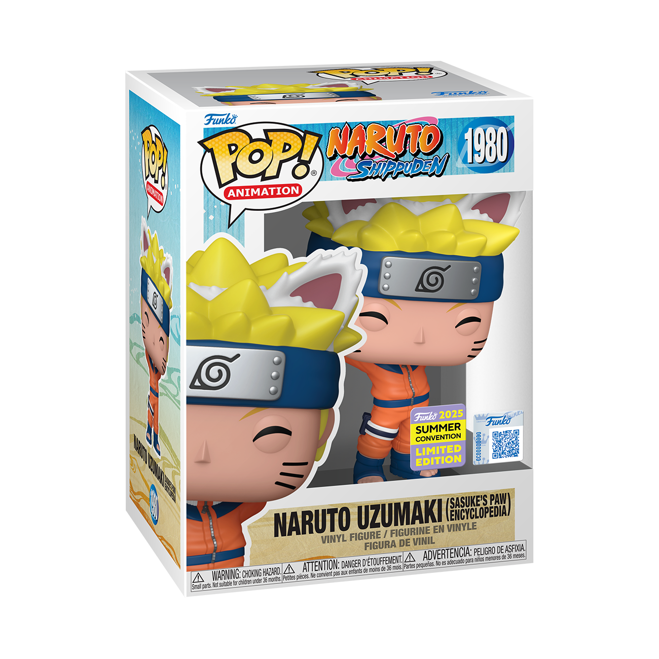 POP Animation: Naruto - Naruto Uzumaki (Sasuke’s Paw Encyclopedia) 2025 Summer Convention Exclusive Funko Pop