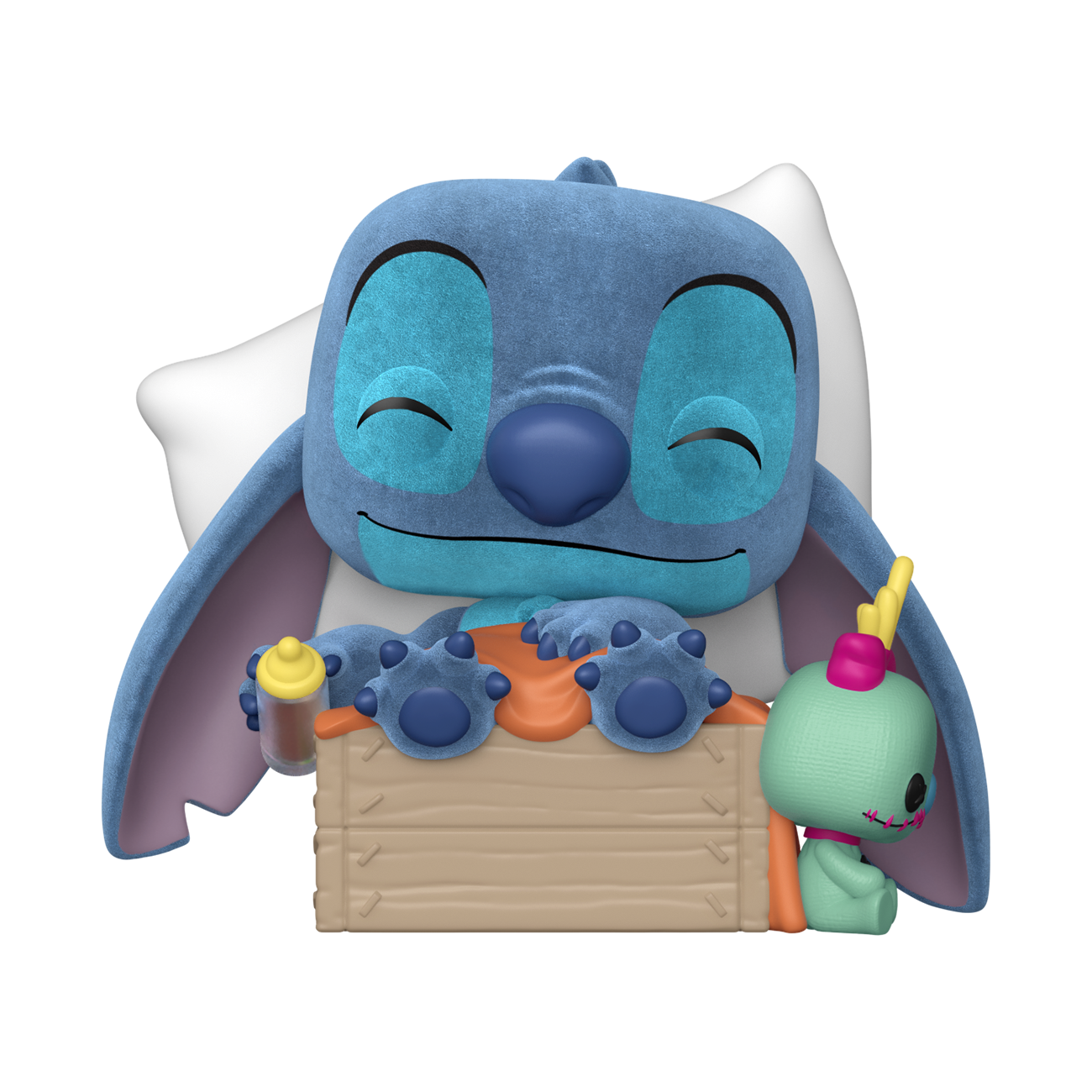 POP Plus: Disney Lilo & Stitch - Sleeping Stitch In Box Flocked Funko Exclusive Funko Pop