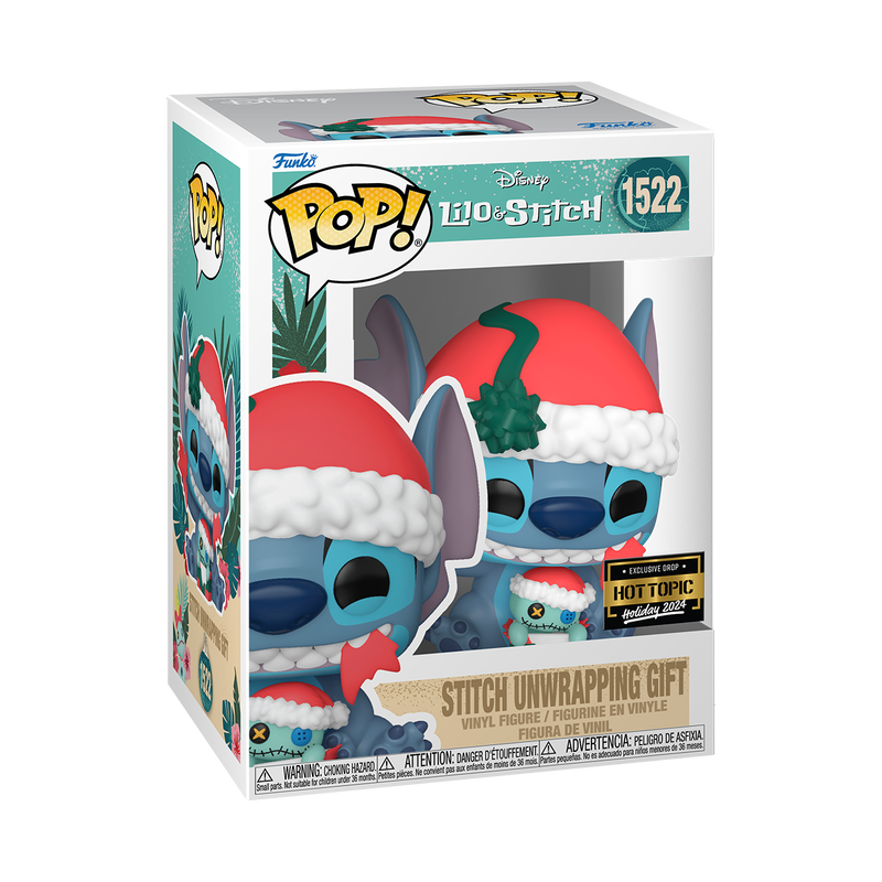 POP: Disney Lilo & Stitch - Stitch Unwrapping Gift Hot Topic Exclusive Funko Pop
