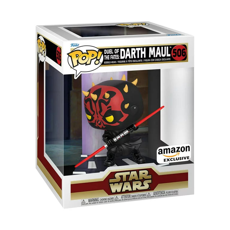 Funko Pop! Deluxe Star Wars: Duel of The Fates - Darth Maul, Amazon Exclusive, Figure 1 of 3