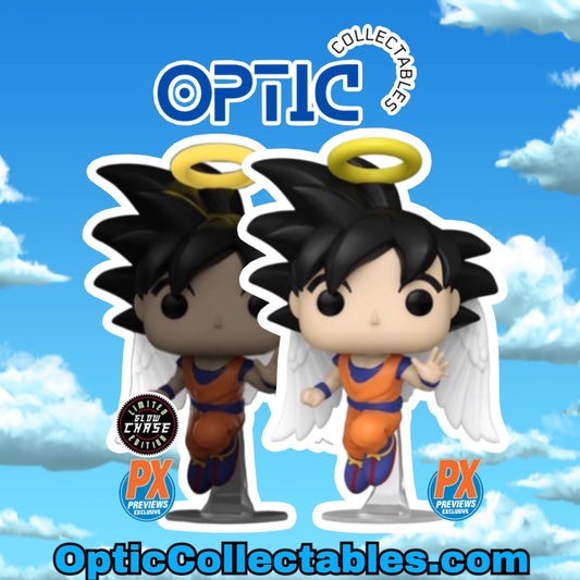(PREORDER) DragonBall Goku With Wings PX Exclusive 2 Common And Chase Bundle Funko Pop!