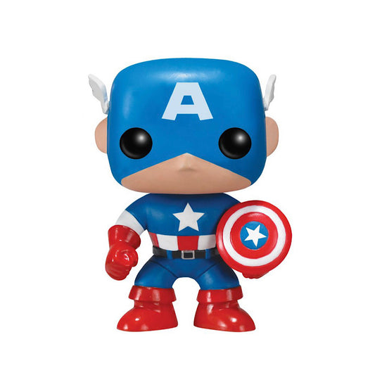 (PREORDER) Captain America Marvel Pop! Vinyl Bobble Head